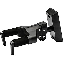 Hercules GSP38WBK Plus Universal AutoGrip Wall Mount Guitar Hanger Black