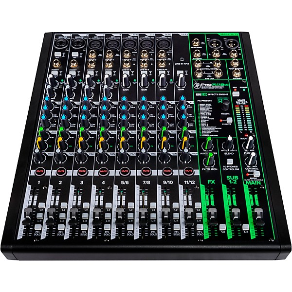 Harbinger LX12 12-Channel Analog Mixer With Bluetooth, FX and USB Audio -  Woodwind & Brasswind