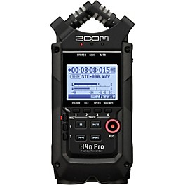 Zoom H4n Pro Handheld Recorder, All-Black Edition