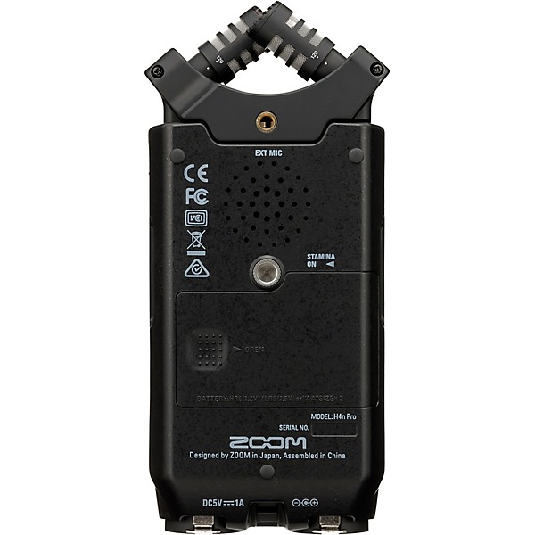 Zoom H4n Pro Handheld Recorder, All-Black Edition