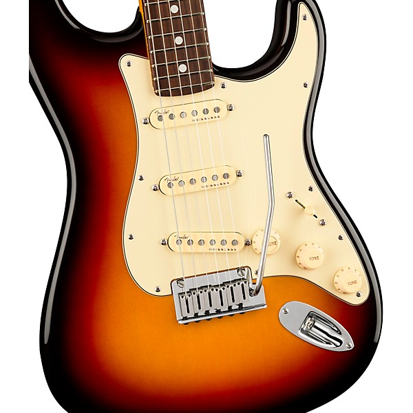 Open Box Fender American Ultra Stratocaster Rosewood Fingerboard Electric Guitar Level 2 Ultraburst 194744422119