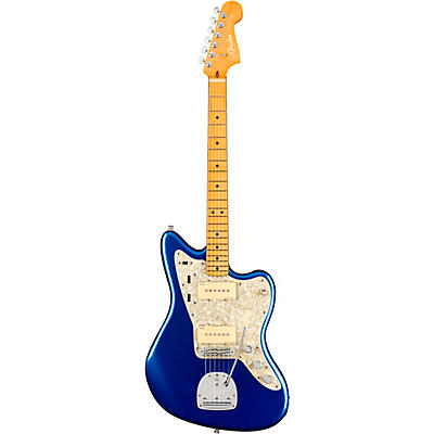 Fender American Ultra Jazzmaster Maple Fingerboard Electric Guitar Cobra Blue for sale