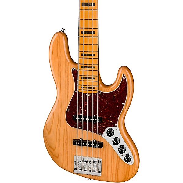 Fender American Ultra Jazz Bass V 5-String Maple Fingerboard Aged Natural