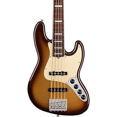 Fender American Ultra Jazz Bass V 5-String Rosewood Fingerboard Mocha Burst for sale