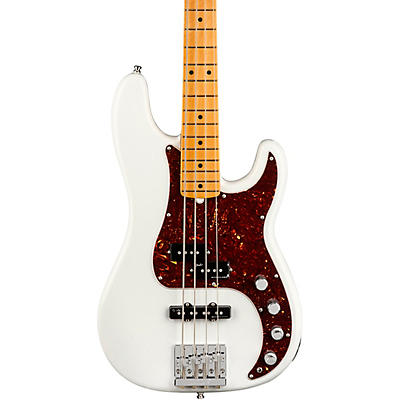 Fender American Ultra Precision Bass Maple Fingerboard Arctic Pearl for sale
