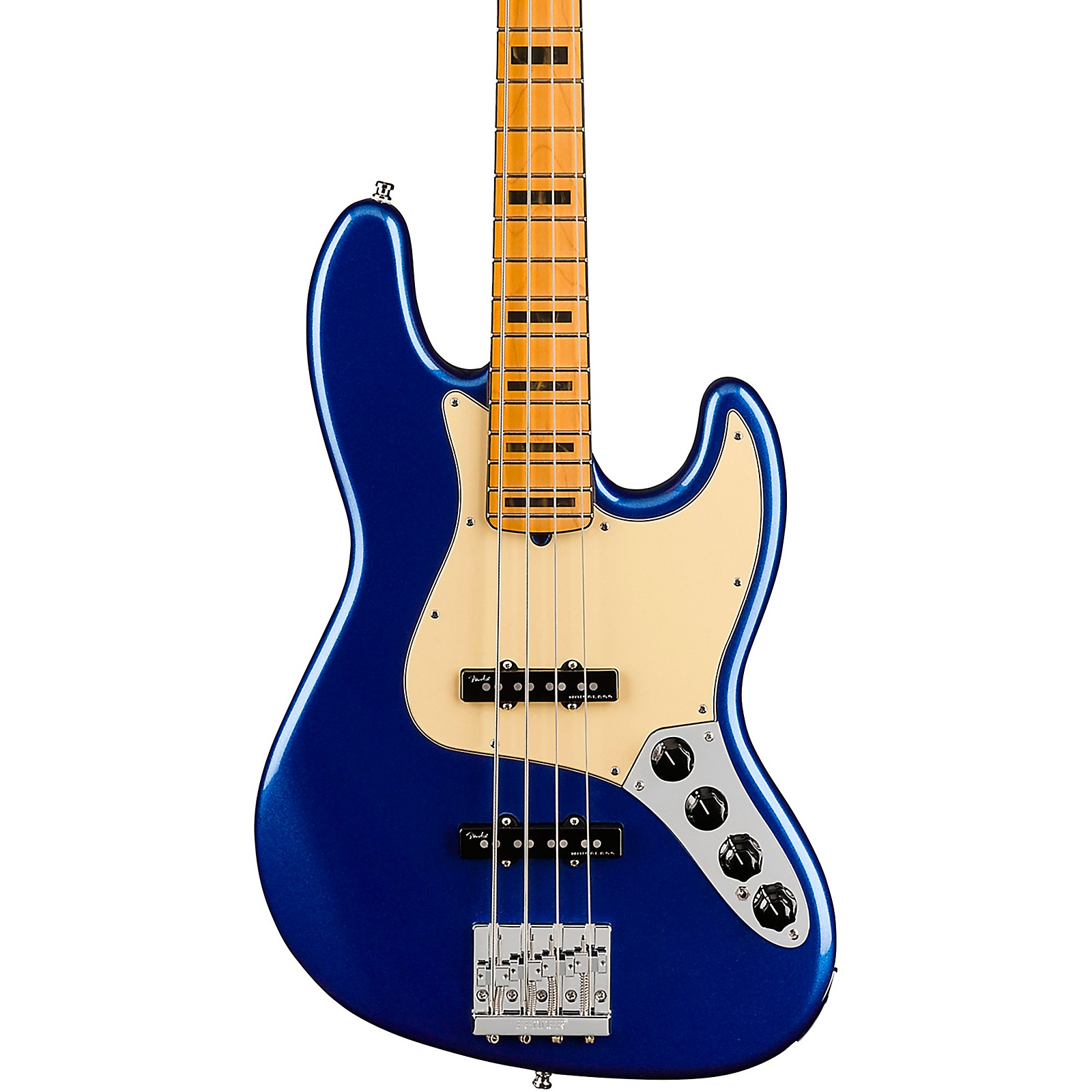blue fender bass guitar