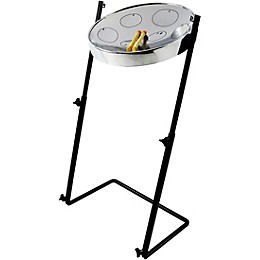 Panyard Jumbie Jam Steel Drum Kit with Metal Z-Floor Stand Chrome