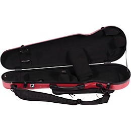 Carlisle Cases Prestige Series Shaped Carbon Fiber Violin Case 4/4 Size Red Carbon