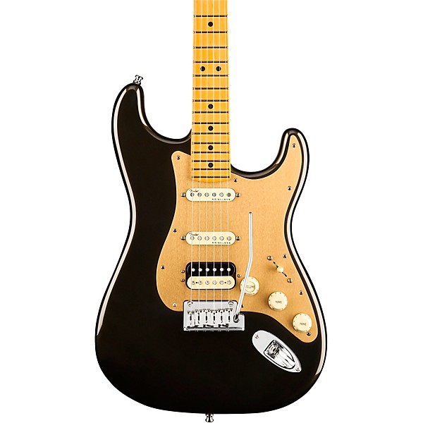 Fender American Ultra Stratocaster HSS Maple Fingerboard Electric Guitar Texas Tea