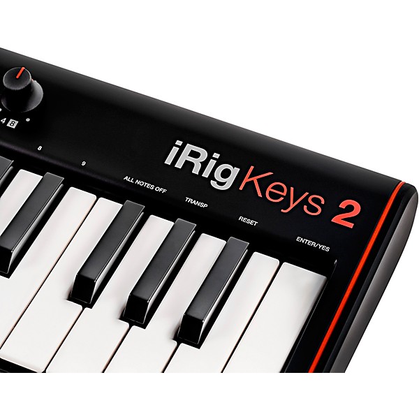 IK Multimedia iRig Keys 2 37-Mini Key Controller for iPhone, iPad and Mac/PC With SampleTank SE