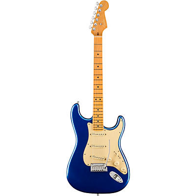 Fender American Ultra Stratocaster Maple Fingerboard Electric Guitar Cobra Blue for sale