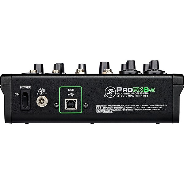 Mackie ProFX6v3 6-Channel Professional Effects Mixer With USB