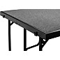 National Public Seating 2 Level Tapered Standing Choral Riser Grey Carpet