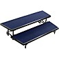National Public Seating 2 Level Tapered Standing Choral Riser Blue Carpet thumbnail