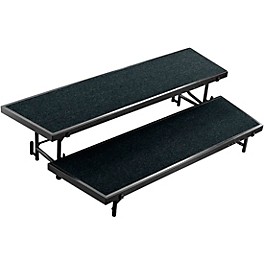 National Public Seating 2 Level Tapered Standing Chora... National Public Seating 2 Level Tapered Standing Choral Riser Black