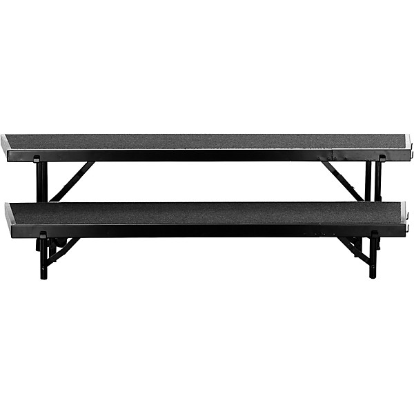 National Public Seating 2 Level Tapered Standing Choral Riser Black