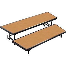 National Public Seating 2 Level Tapered Stand... National Public Seating 2 Level Tapered Standing Choral Riser Hardwood Floor