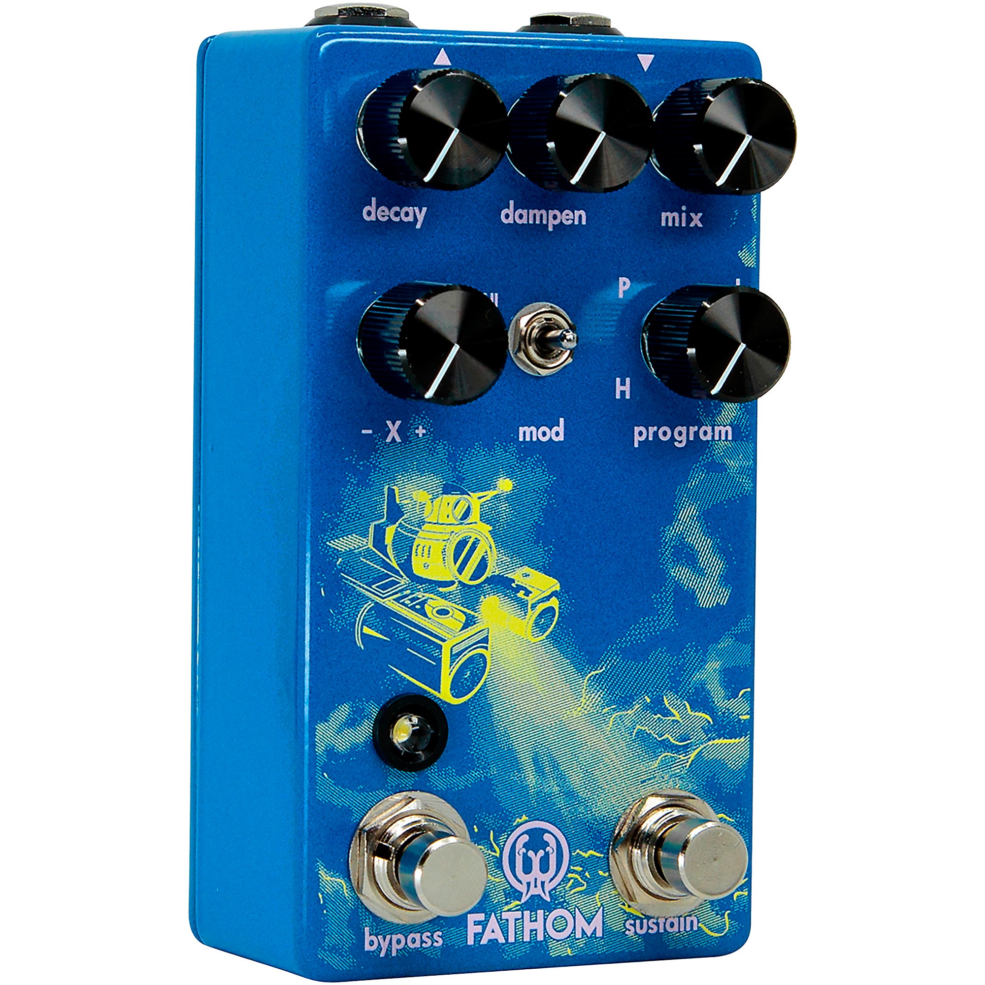 Clearance Walrus Audio Fathom Multi-Function Neon Reverb Effects