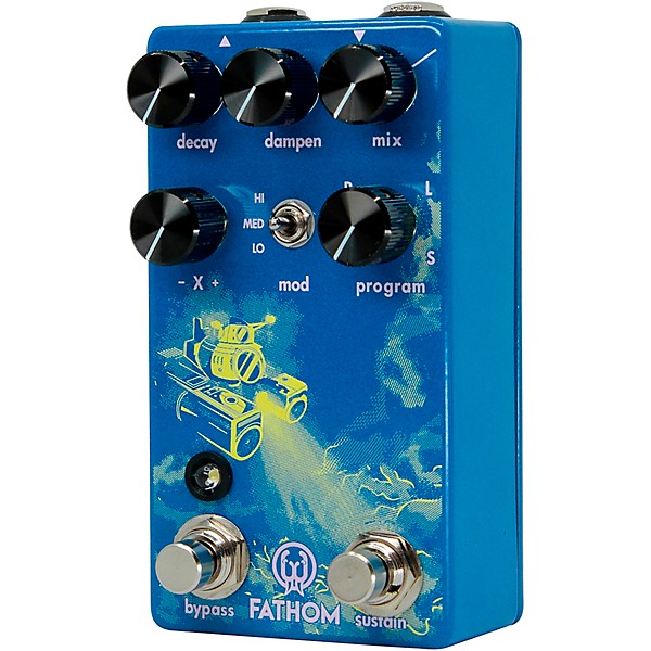 Open Box Walrus Audio Fathom Multi-Function Neon Reverb Effects Pedal Level 2 Regular 190839816962