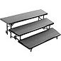 National Public Seating 3 Level Tapered Standing Choral Riser Grey Carpet thumbnail