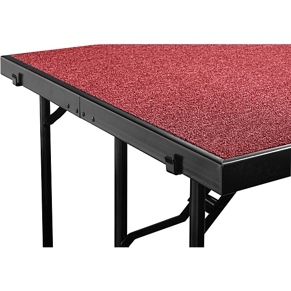 National Public Seating 3 Level Tapered Standing Choral Riser Red Carpet