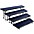 National Public Seating 4 Level Tapered Standing... National Public Seating 4 Level Tapered Standing Choral Riser Blue Carpet