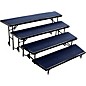 National Public Seating 4 Level Tapered Standing Choral Riser Blue Carpet thumbnail