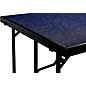 National Public Seating 4 Level Tapered Standing Choral Riser Blue Carpet