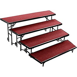 National Public Seating 4 Level Tapered Standing ... National Public Seating 4 Level Tapered Standing Choral Riser Red Carpet