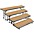 National Public Seating 4 Level Tapered Stand... National Public Seating 4 Level Tapered Standing Choral Riser Hardwood Floor