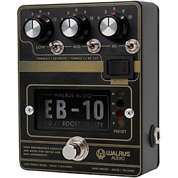 Walrus Audio EB-10 Preamp/EQ/Boost Effects Pedal Black