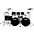 TAMA Imperialstar 8-Piece Double Bass... TAMA Imperialstar 8-Piece Double Bass Drum Set With MEINL HCS Cymbals Hairline Black