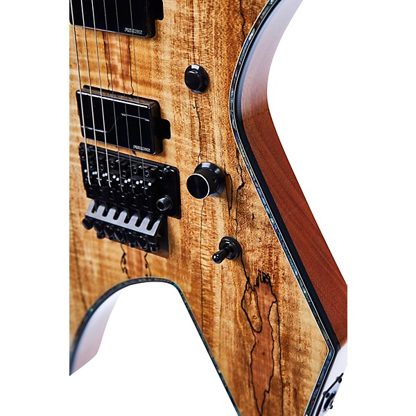 B.C. Rich Warlock Extreme Exotic with Floyd Rose Electric Guitar Spalted Maple