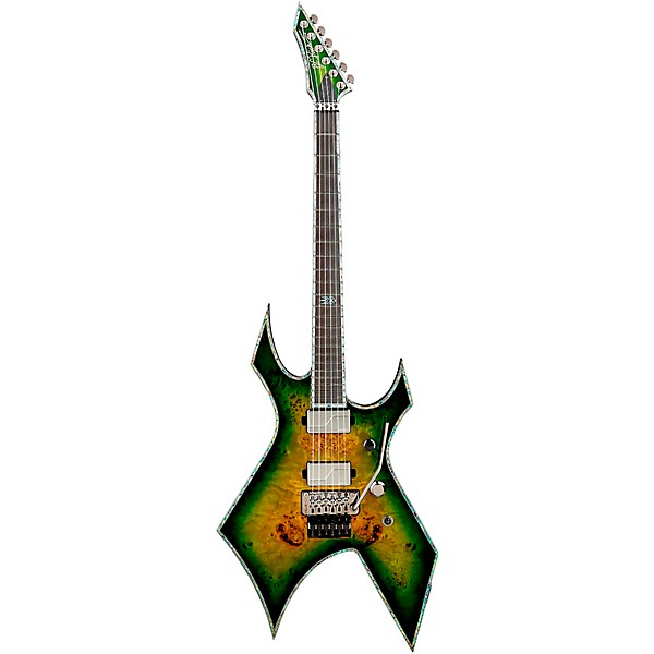 B.C. Rich Warlock Extreme Exotic with Floyd Rose Electric Guitar Reptile Eye