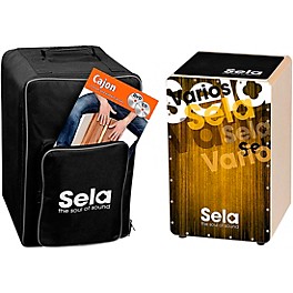 Sela Varios Cajon Bundle with Bag, Pad and DVD Brown/Black Sela Varios Cajon Bundle with Bag, Pad and DVD Gold