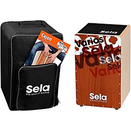 Sela Varios Cajon Bundle with Bag, Pad and DVD Brown/Black Sela Varios Cajon Bundle with Bag, Pad and DVD Brown/Black