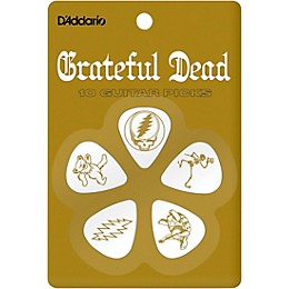 D'Addario Planet Waves Grateful Dead Icon Picks Olympic White 10 Pack