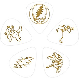 D'Addario Planet Waves Grateful Dead Icon Picks Olympic White 10 Pack