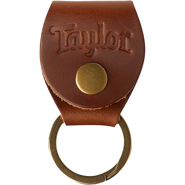Taylor Key Ring with Pick Holder Medium Brown