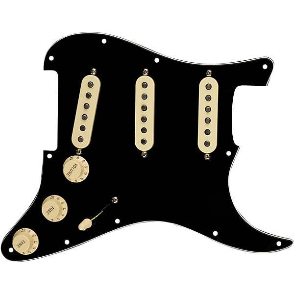 Fender Stratocaster SSS 57/62 Pre-Wired Pickguard Black/White/Black