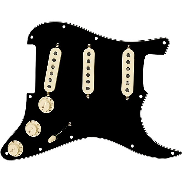 Fender Stratocaster SSS Tex Mex Pre-Wired Pickguard Black/White/Black