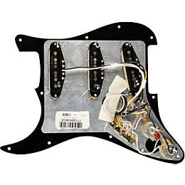 Open Box Fender Stratocaster SSS V Noiseless Pre-Wired Pickguard Level 1 Black/White/Black