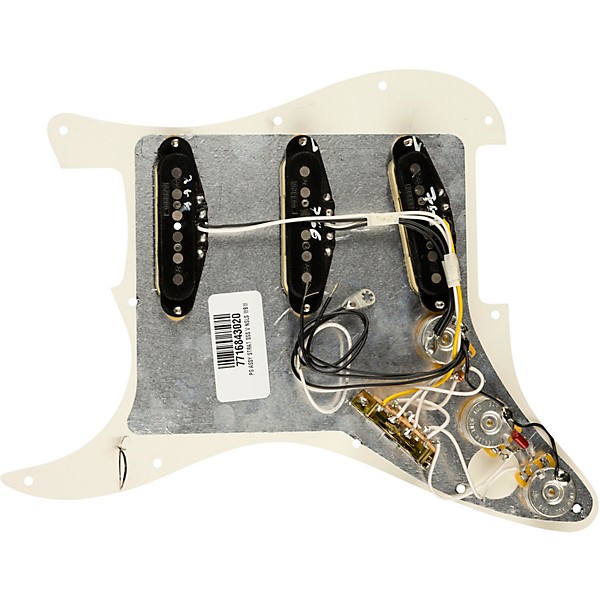Fender Stratocaster SSS V Noiseless Pre-Wired Pickguard White/Back/White