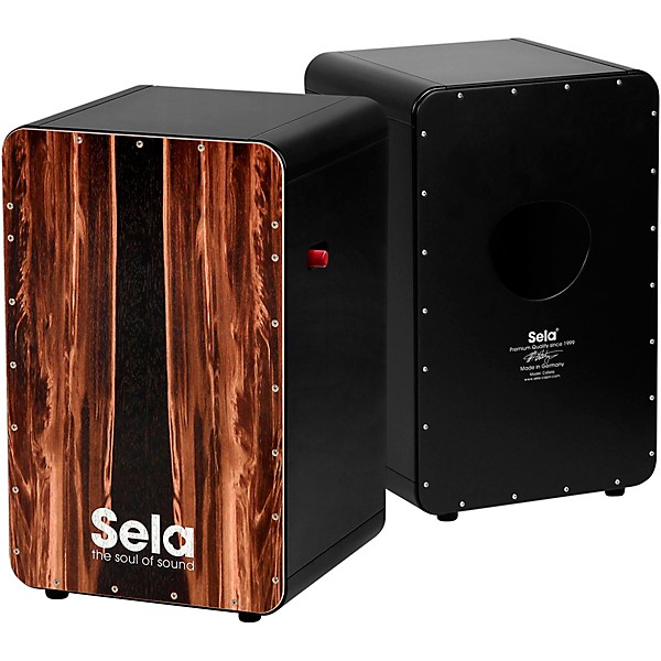 Sela CaSela Pro Dark Nut On/Off Snare Cajon Black Dark Nut