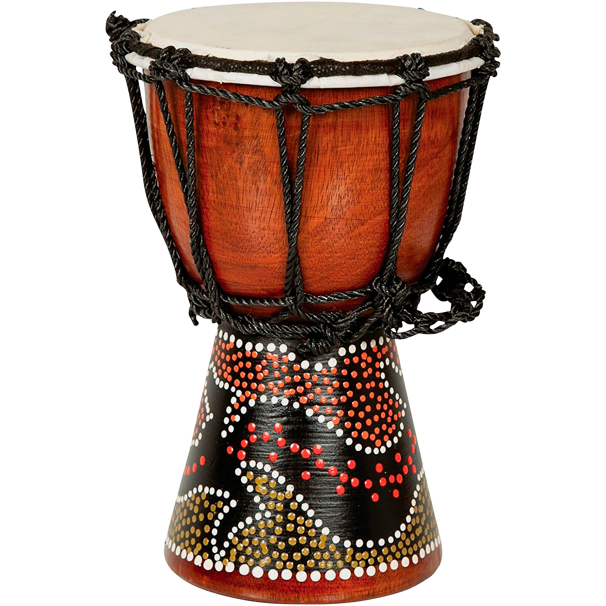 Meinl Percussion Mahogany Mini Rope Tuned Djembe with Goat Skin Head -  Gecko Design 