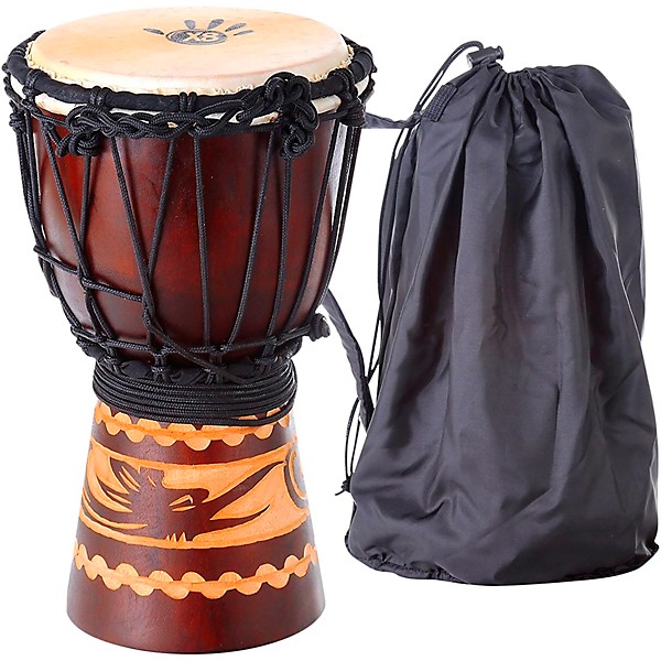 X8 Drums Kalimantan Djembe With Bag 6.75 x 12 in.