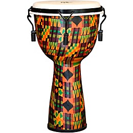 X8 Drums Kente Cloth Key-Tuned Djembe with Synthetic Head 10 x 18 in.