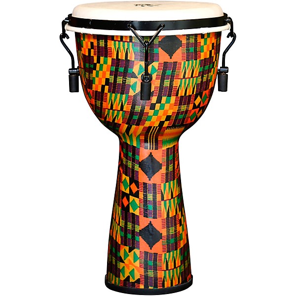 X8 Drums Kente Cloth Key-Tuned Djembe with Synthetic Head 10 x 18 in.