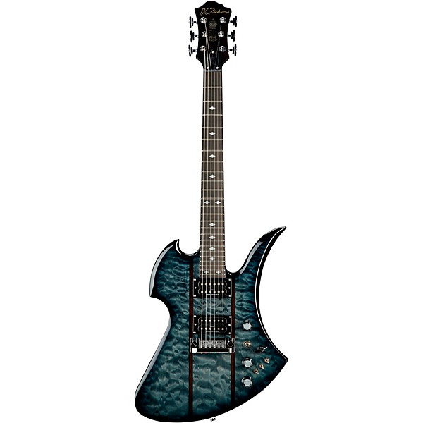B.C. Rich Mockingbird Legacy STQ Hardtail Electric Guitar Trans Black