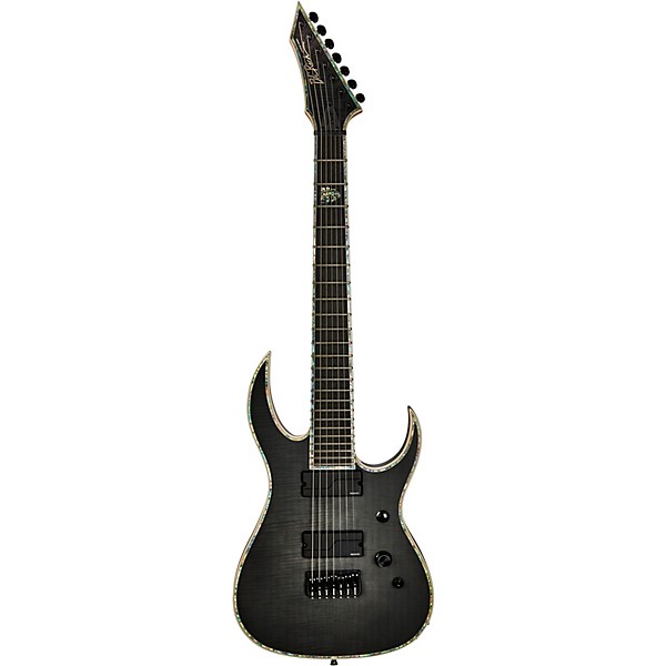 B.C. Rich Shredzilla Extreme 7-String Electric Guitar Trans Black
